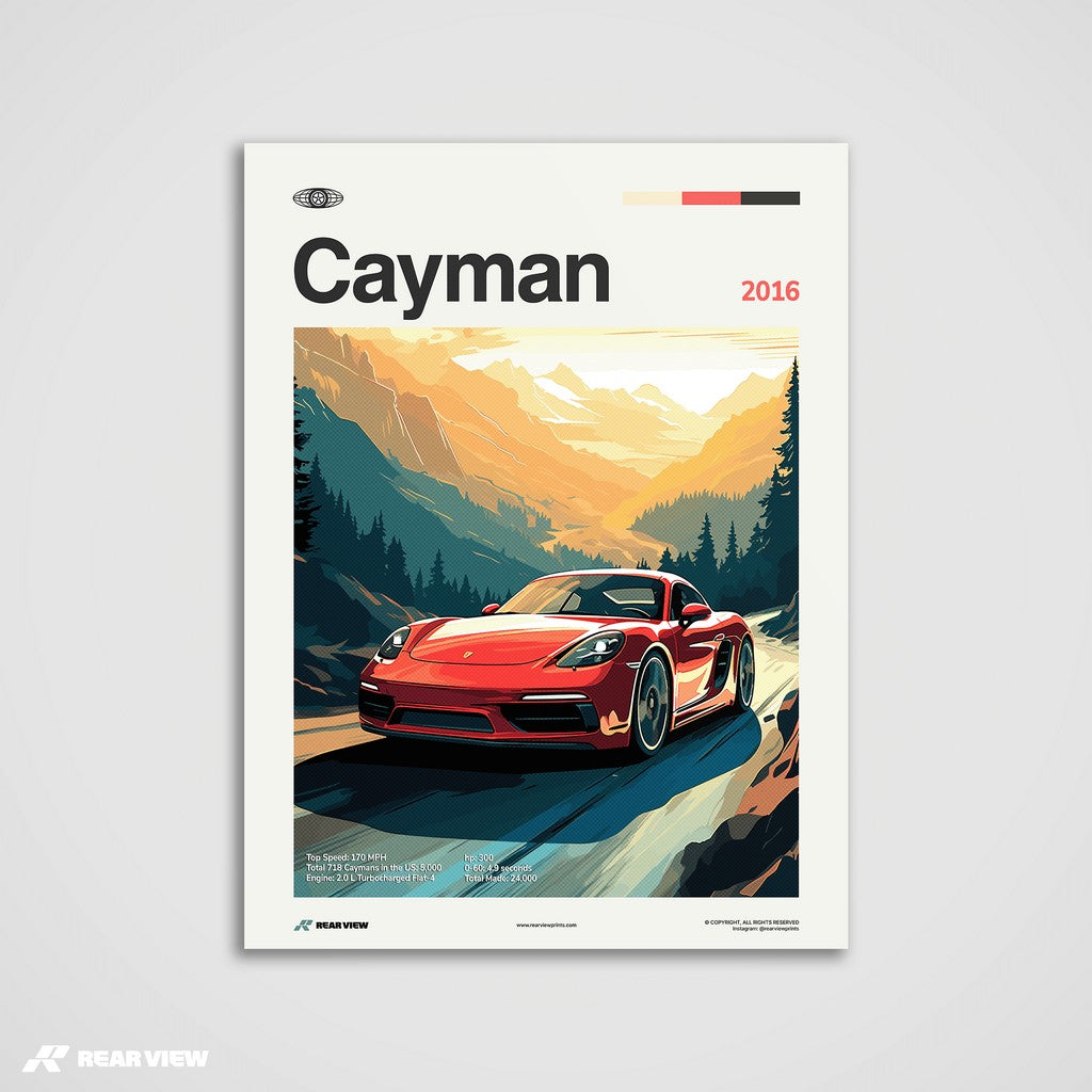 718 Cayman 2016 - Car Print