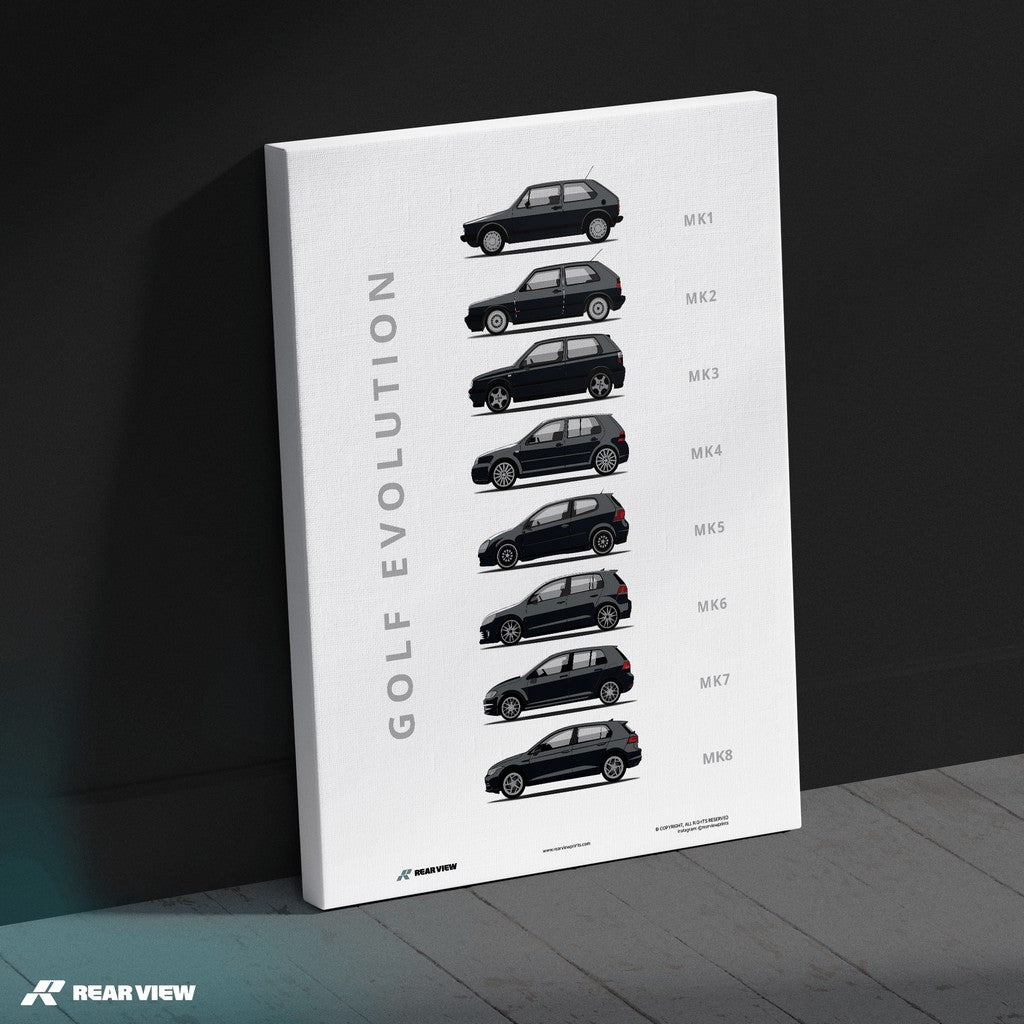 Golf - Car Art Print