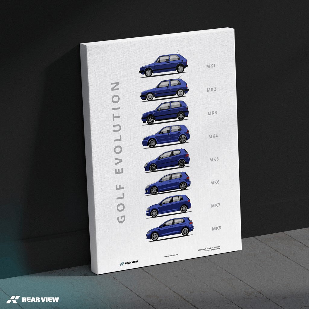 Golf - Car Art Print